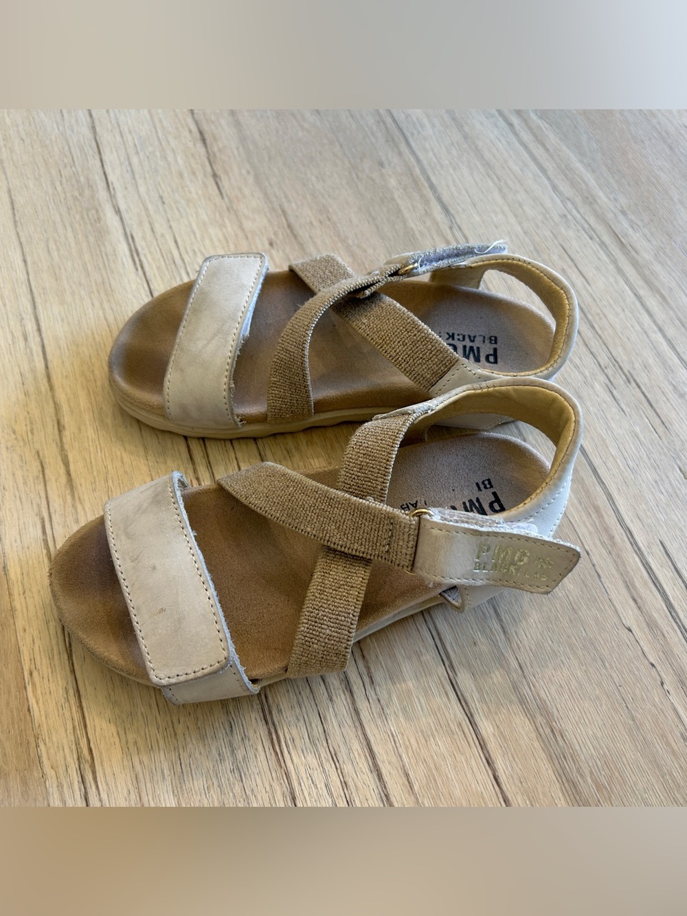 Primigi Beige and Tan Kids Adjustable Sandals